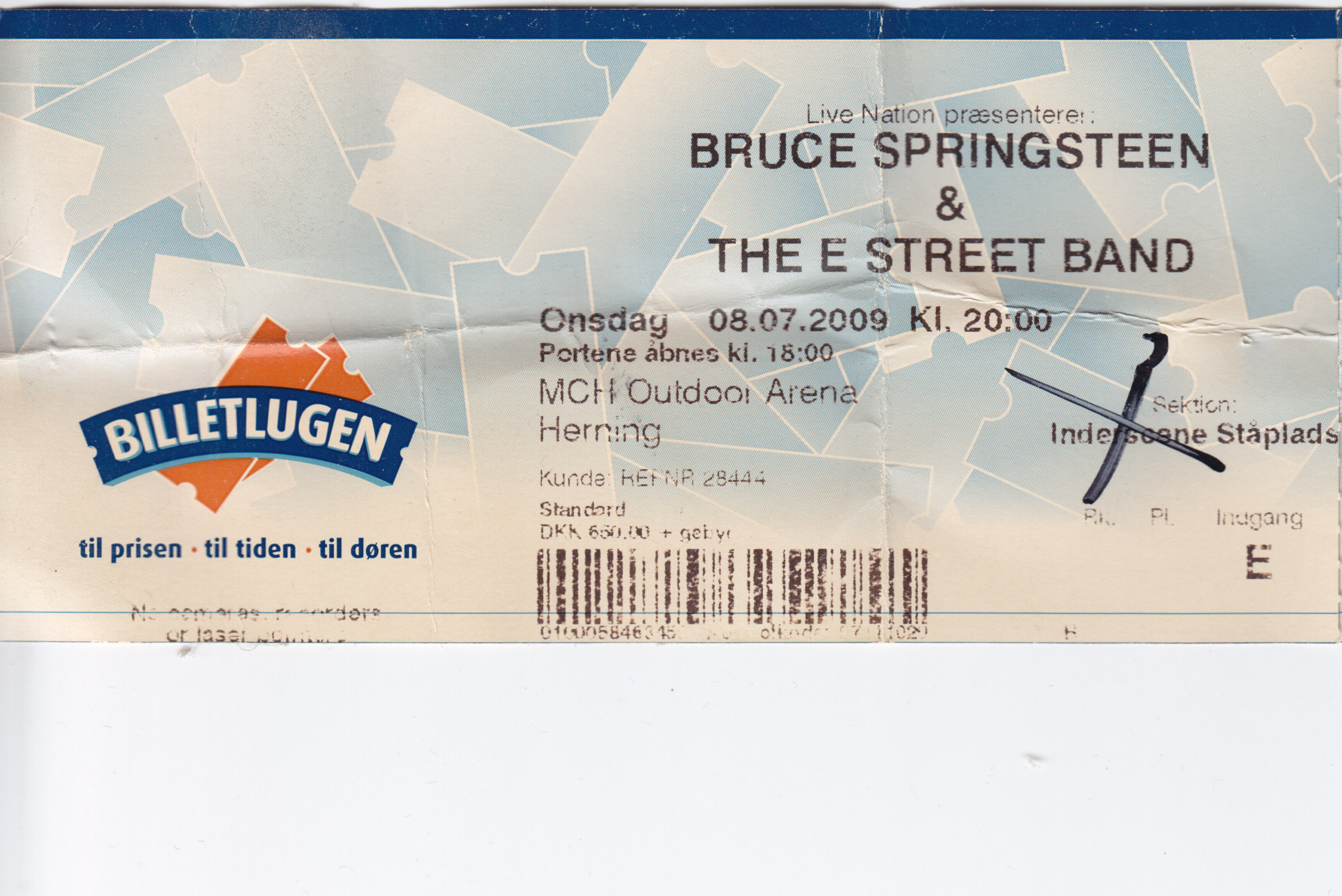 *8. juli 2009 Koncert Bruce Springsteen