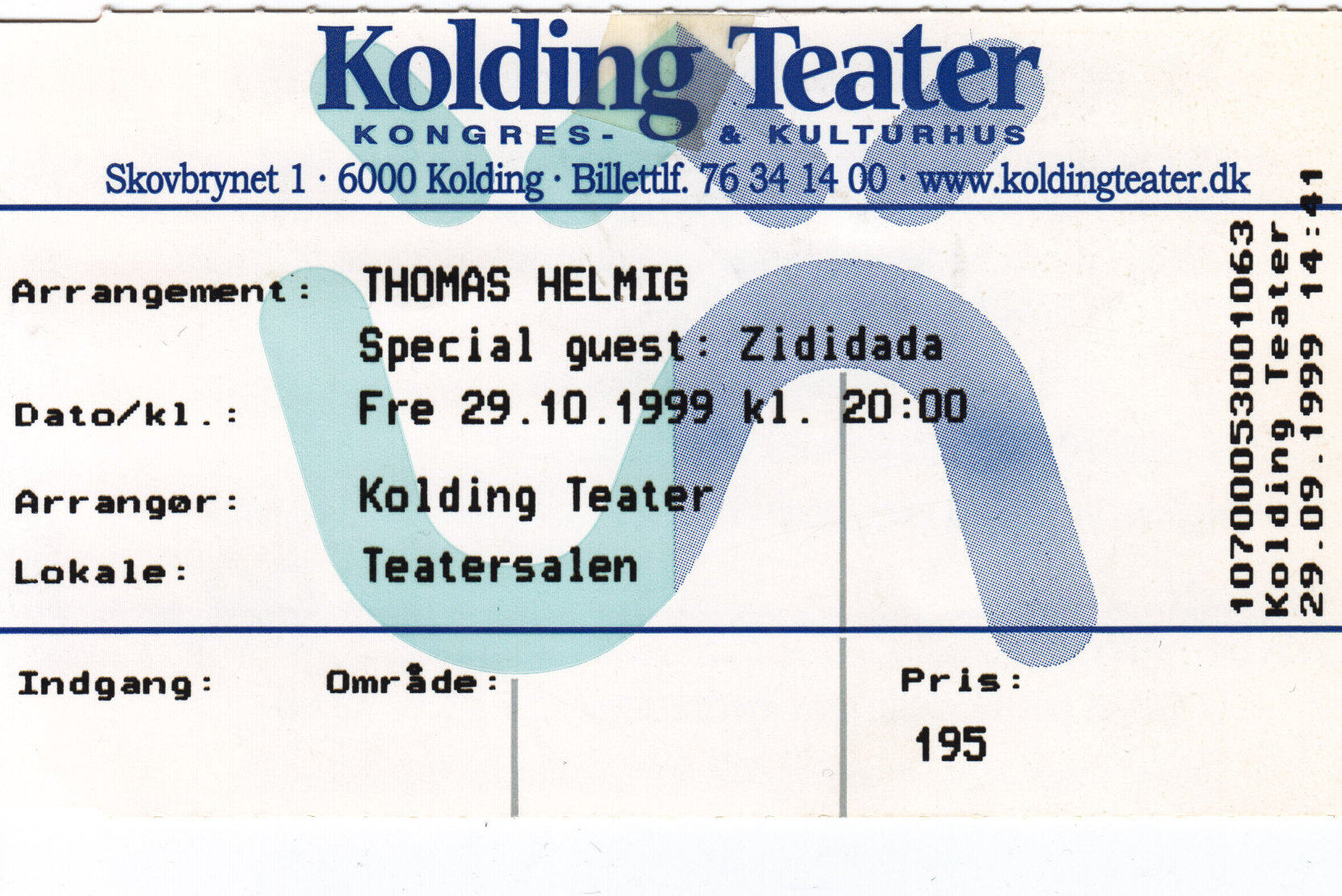 29. oktober 1999 Thomas Helmig og Zididada