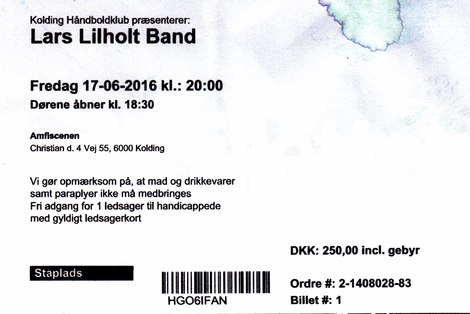 17. juni 2016 Koncert Lars Lilholt