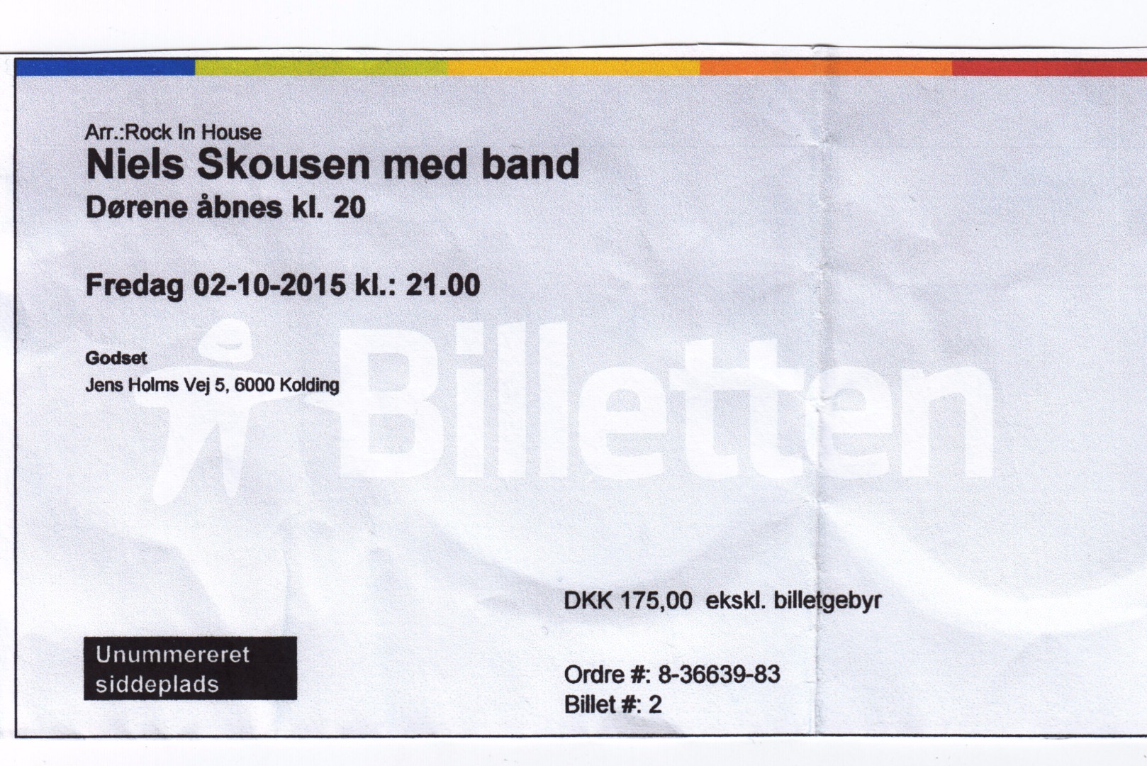 2. oktober 2015 Koncert Niels Skousen