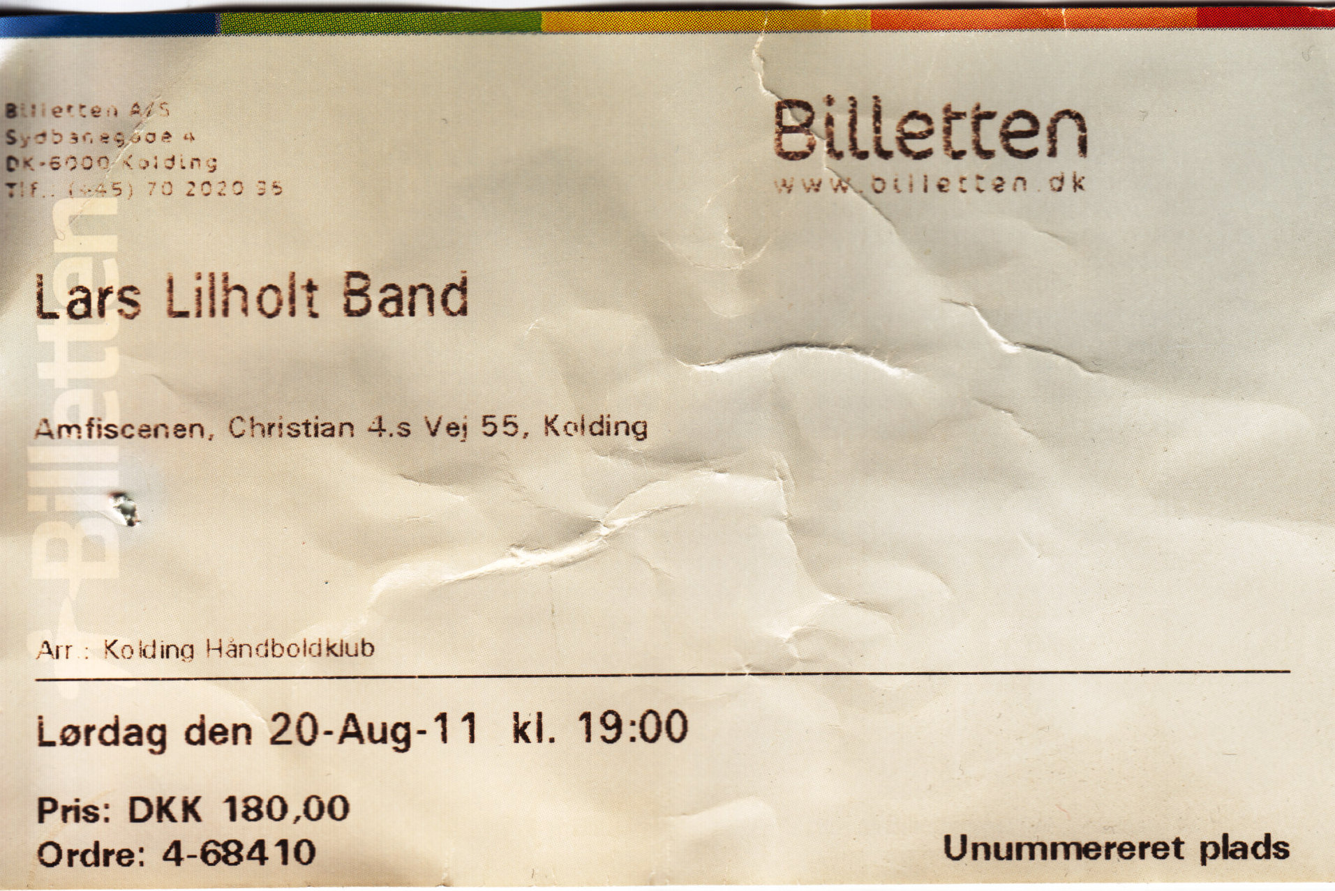 20. august 2011 Koncert Lars Lilholt Band