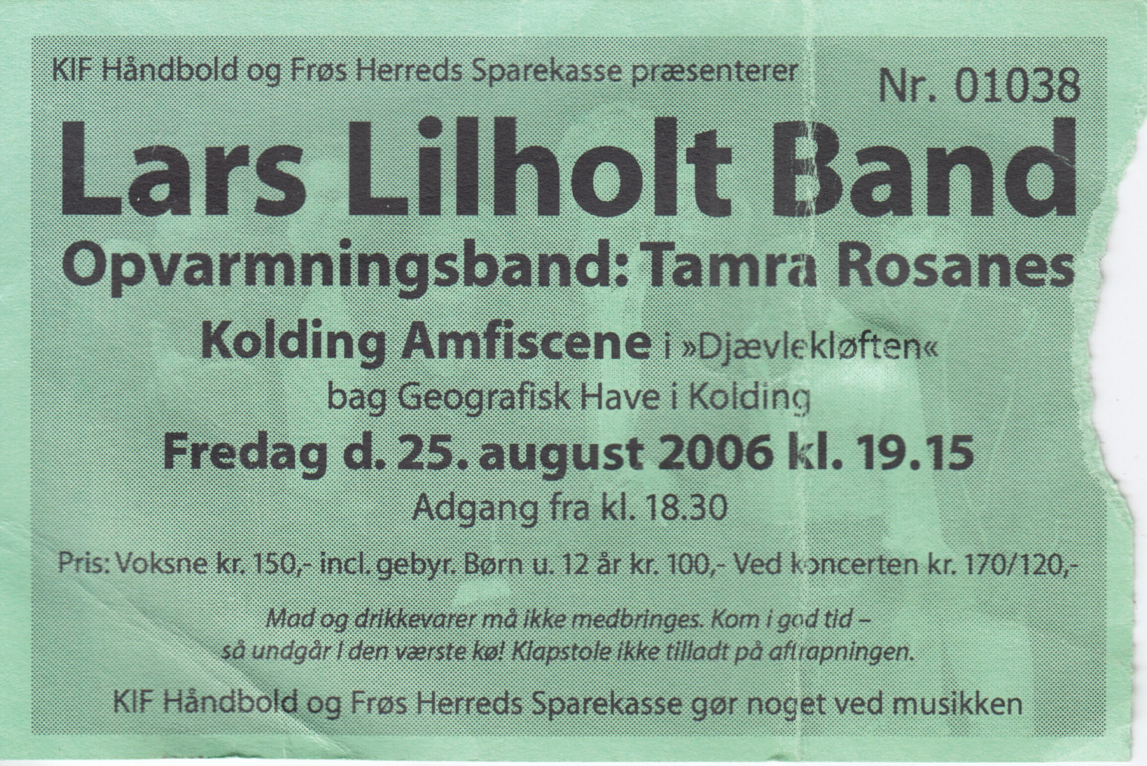 25. august 2006 Koncert Lars Lilholt Band