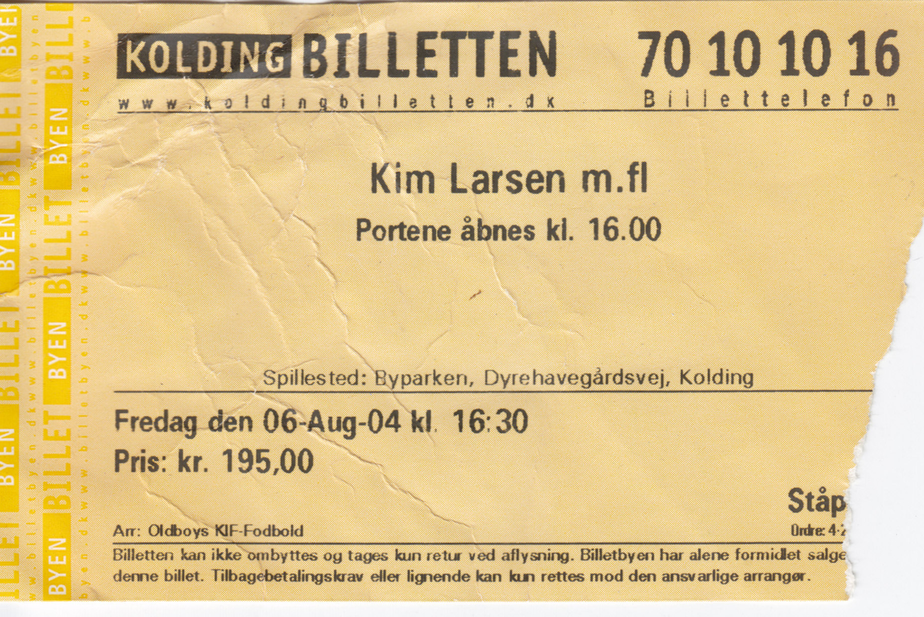 6. august 2004 Koncert Kim Larsen