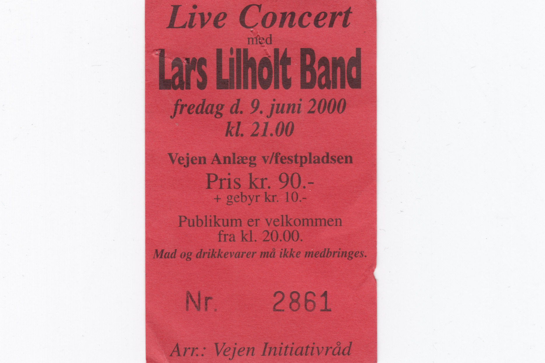 9. juni 2000 Lars Lilholt Band