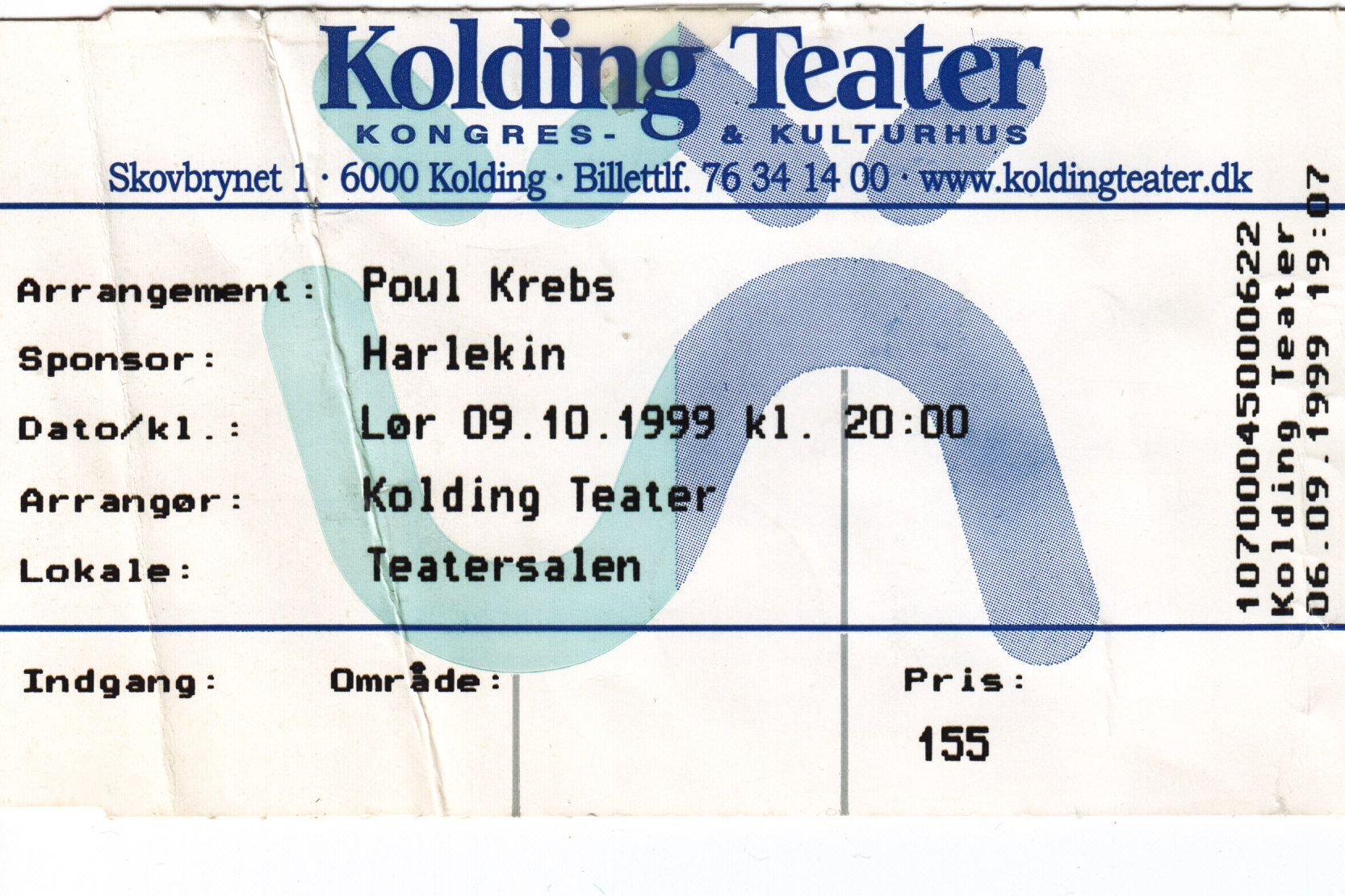 9. oktober 1999 Koncert Poul Krebs