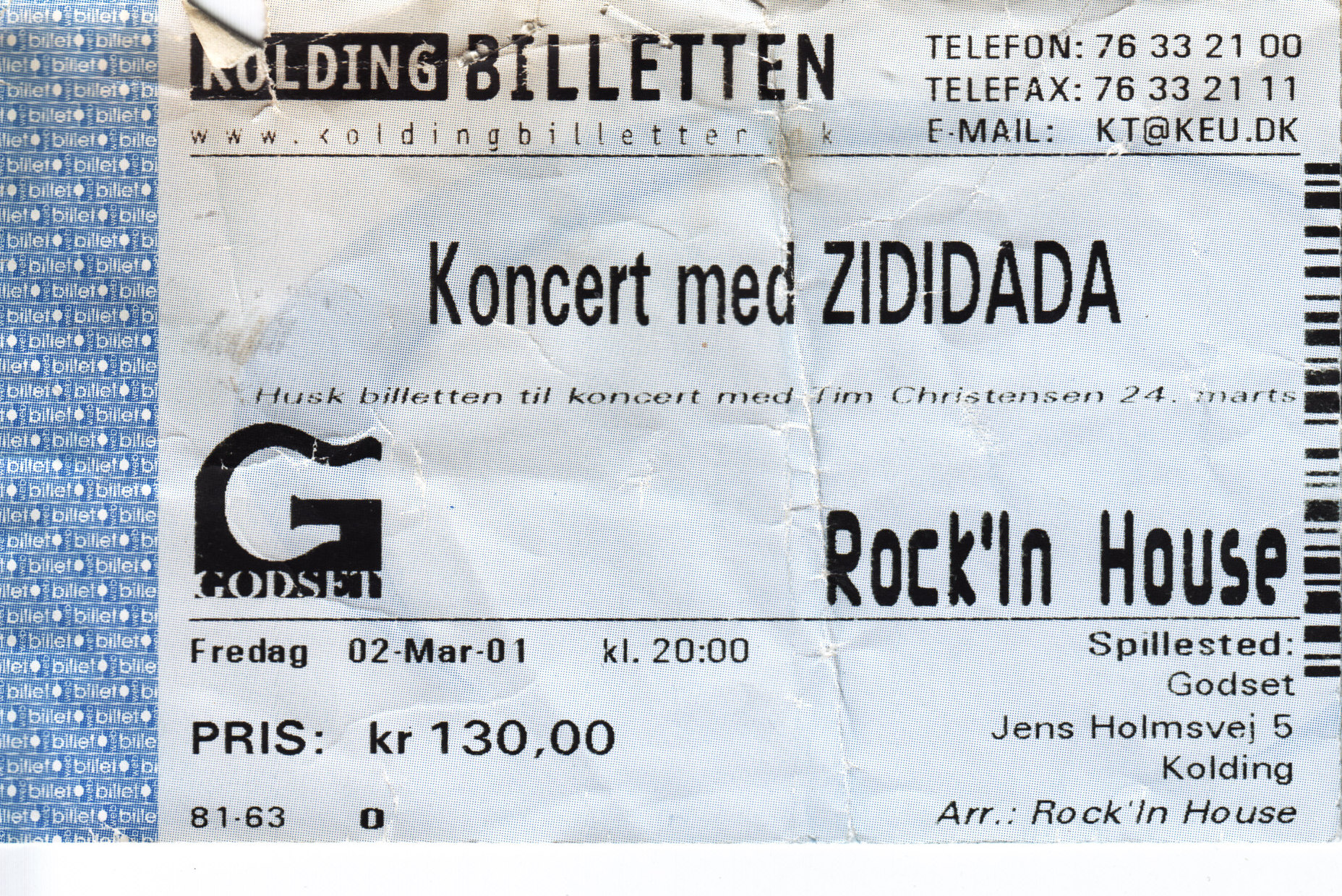 2. marts 2001 Koncert Zididada