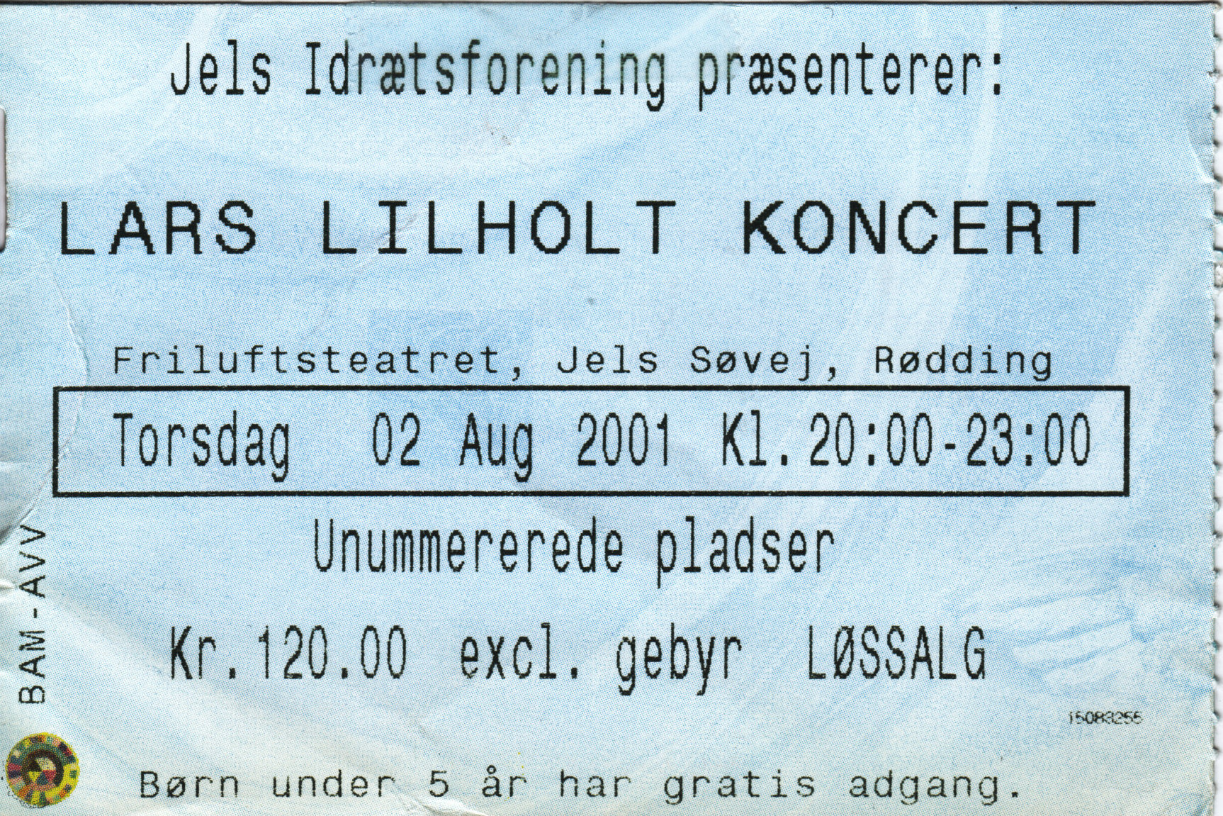 2. august 2001 Koncert Lars Lilholt