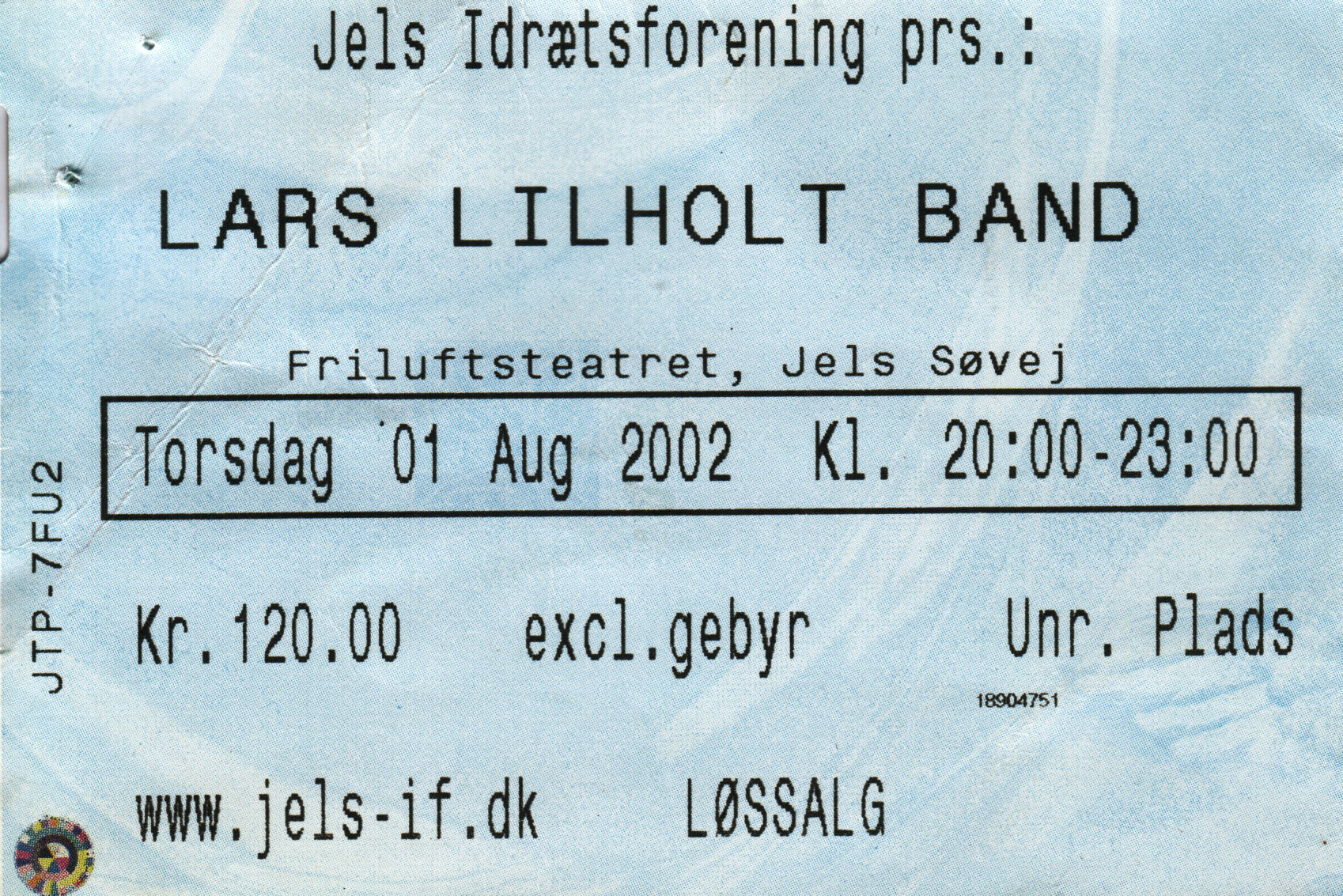 1. august 2002 Koncert Lars Lilholt Band