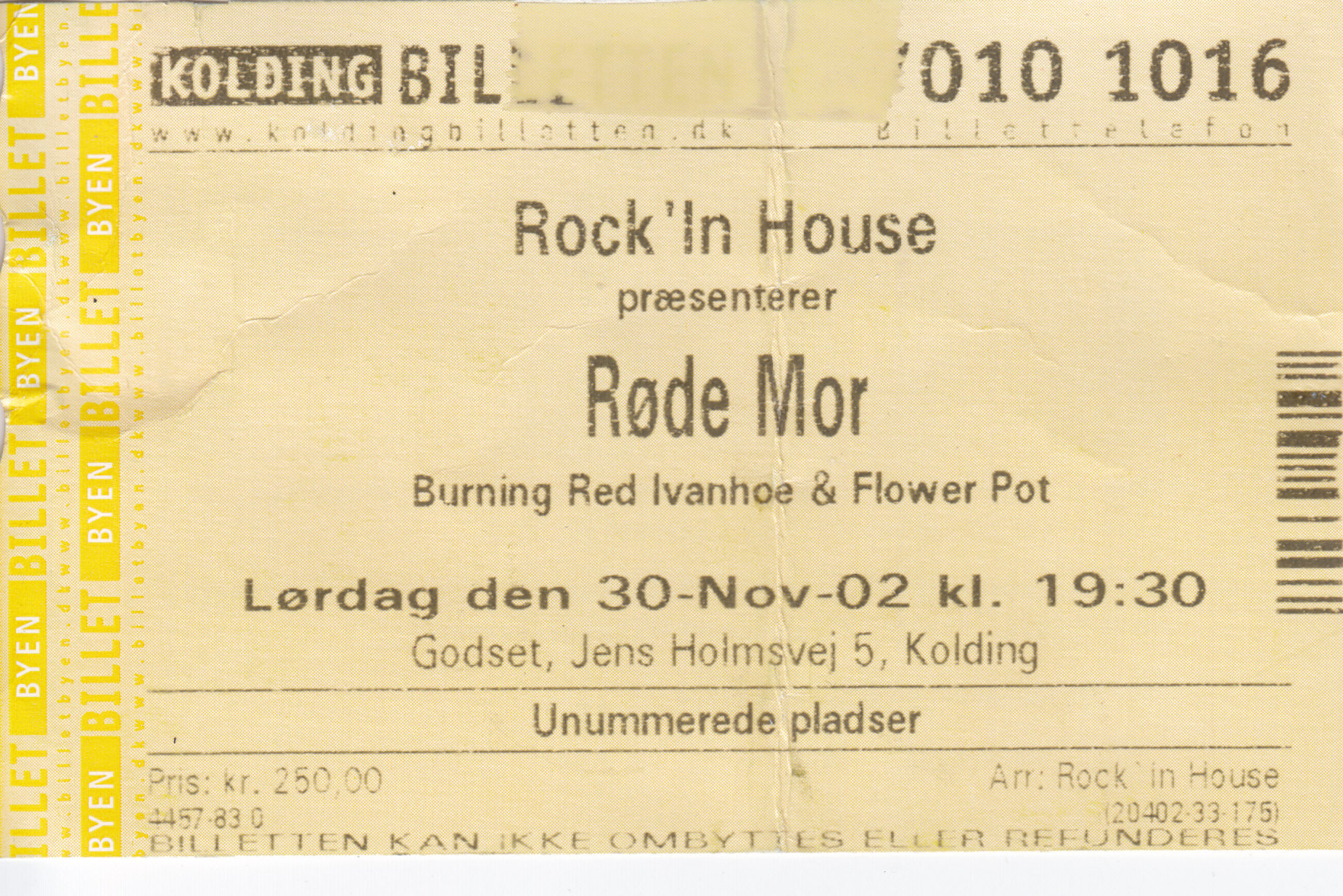 30. november 2002 Koncert Røde Mor