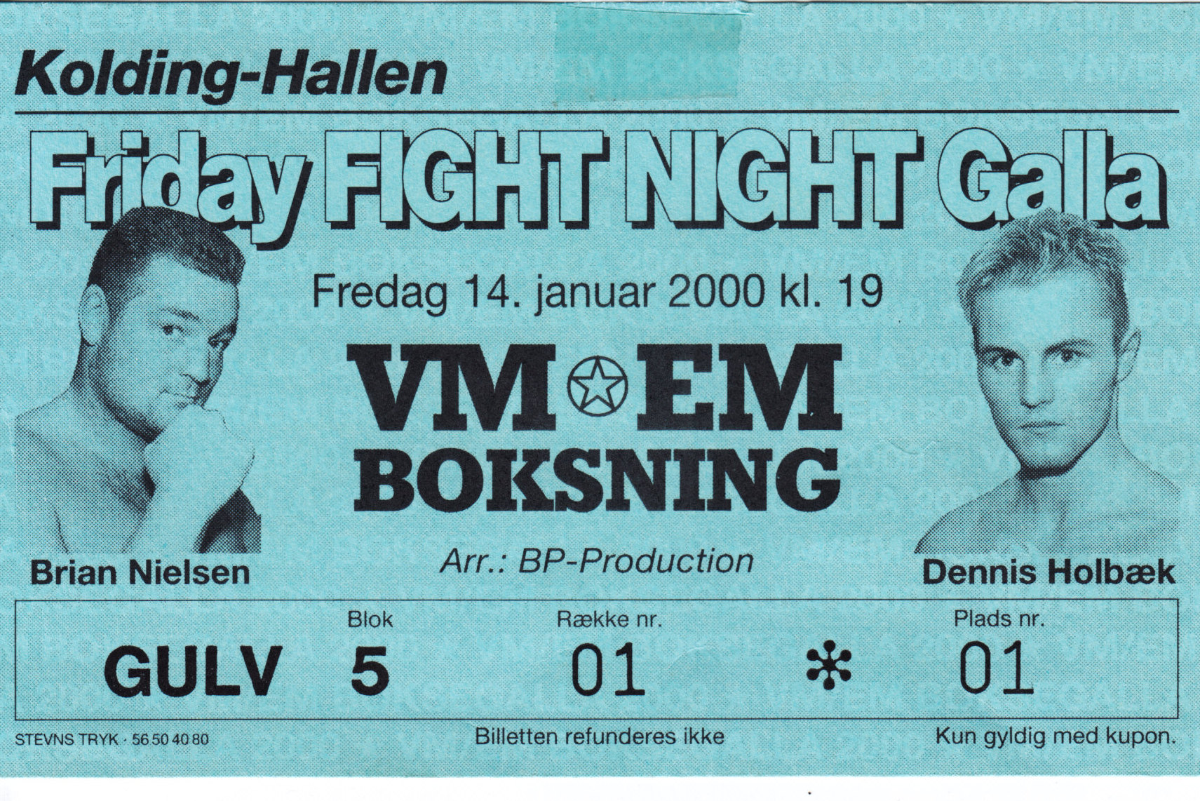 14. januar 2000 Fight Night Bokseaften
