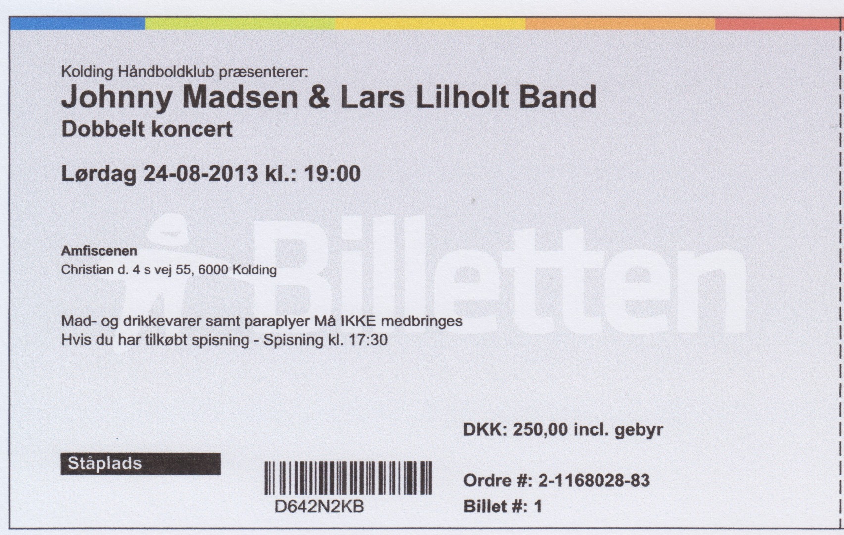 24. august 2013 Koncert Madsen og Lilholt