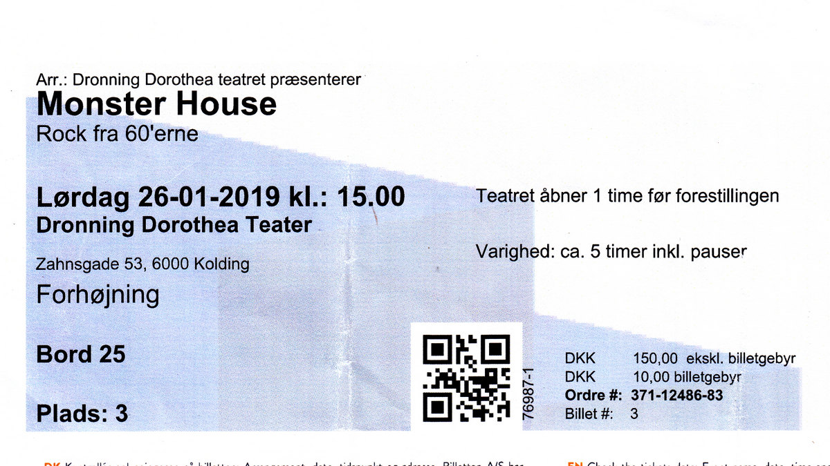 16. januar 2019 - Musik Monster House